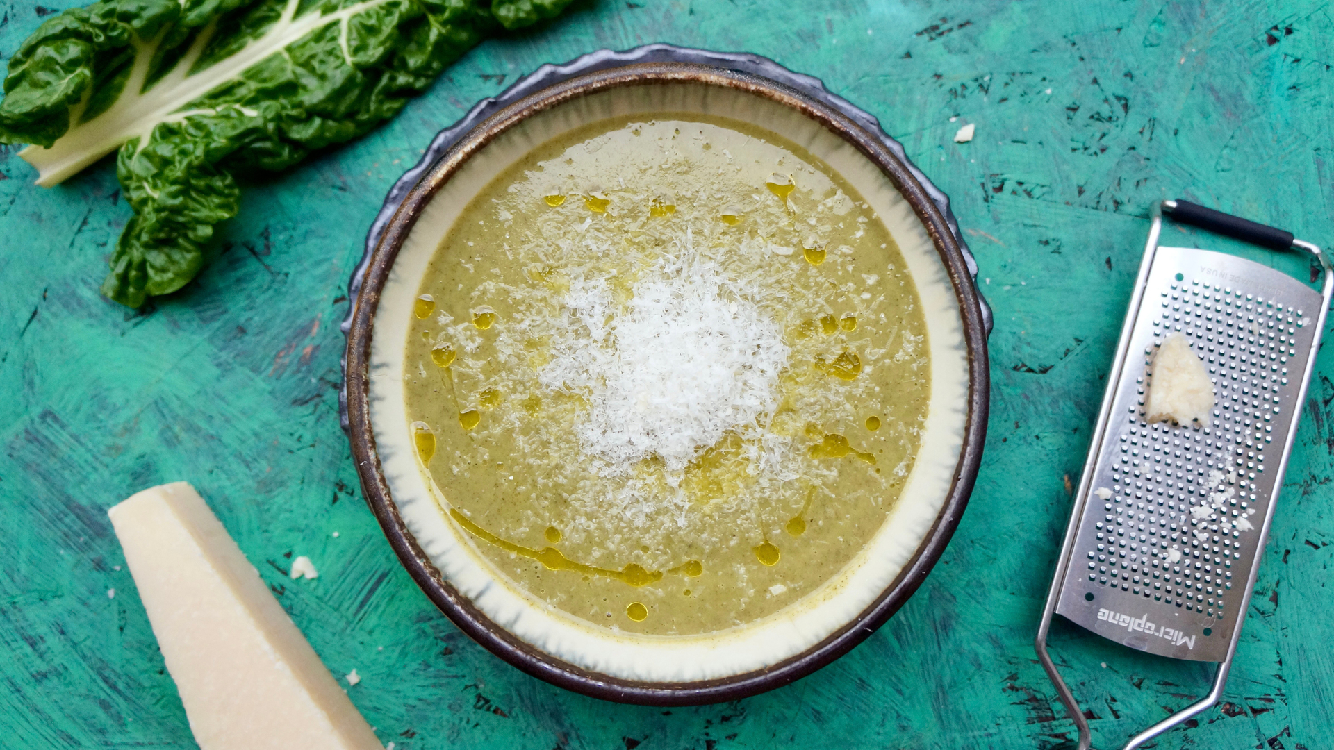 Vitaverse - Swiss chard cream soup with Parmesan /Vitamin K+/