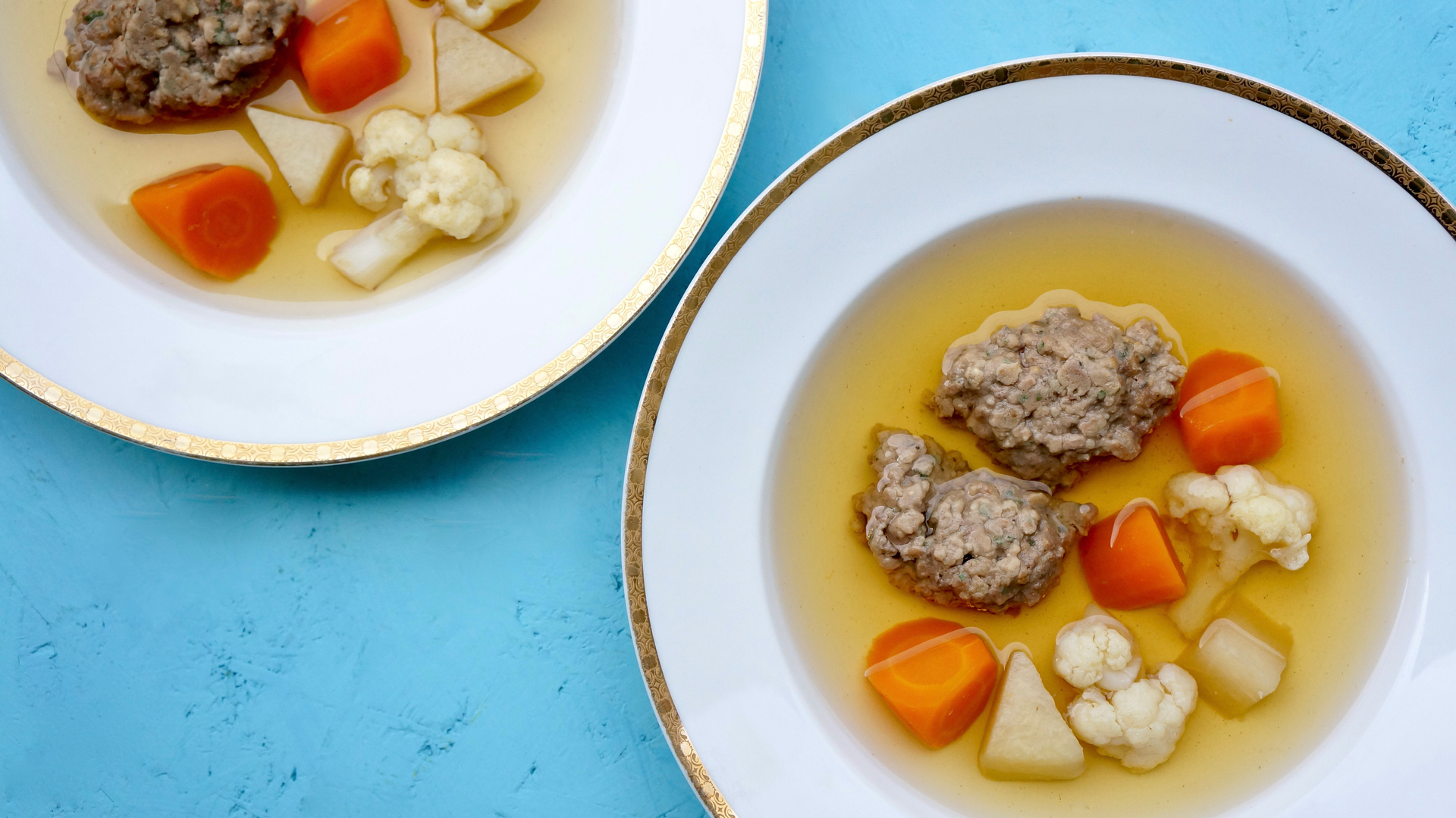 Vitaverse - Herbed Vegetable Soup with Liver Dumplings /Vitamin B6+/