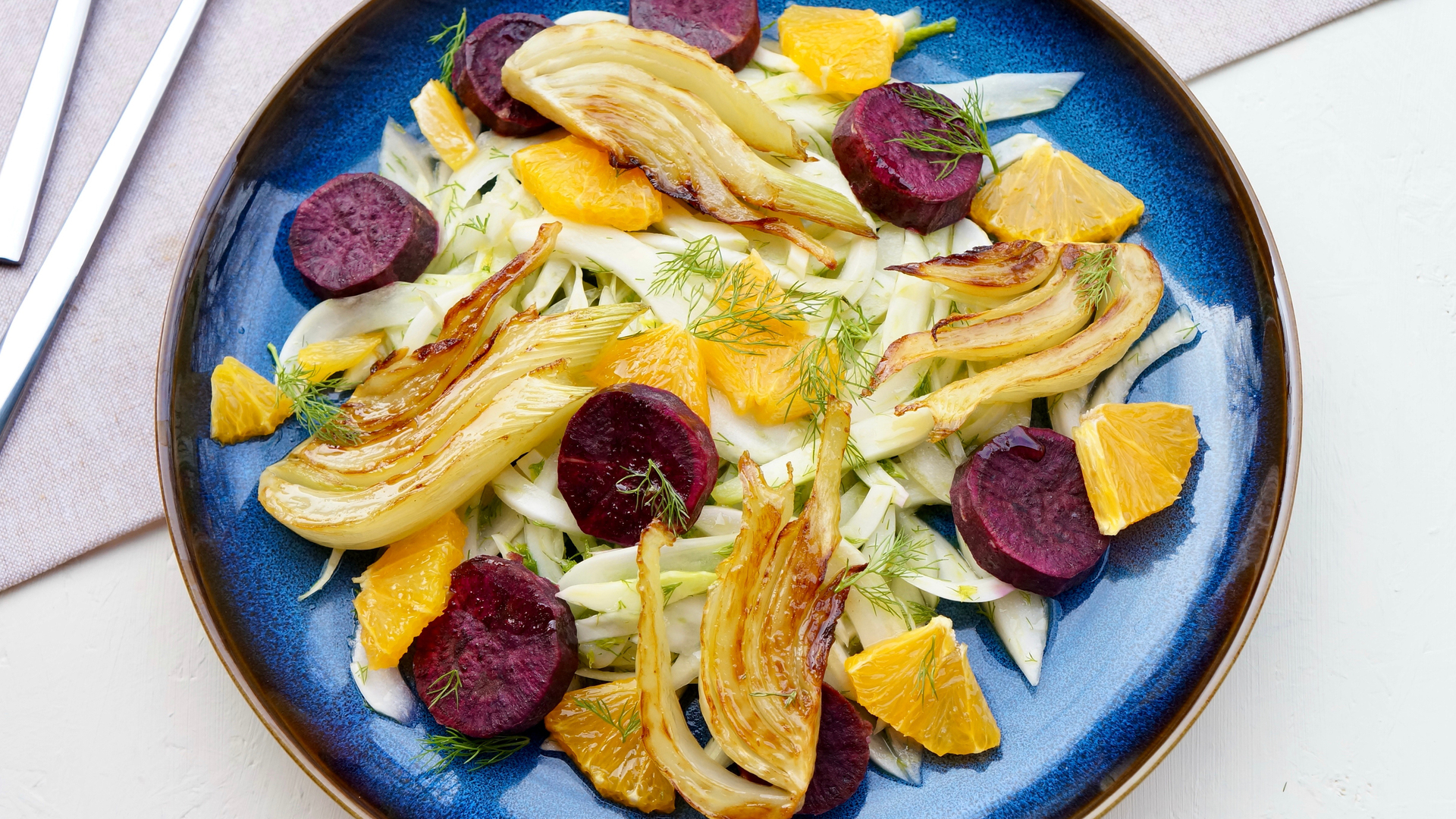 Vitaverse - Fennel Salad with Purple Sweet Potato and Orange /Vitamin C+/